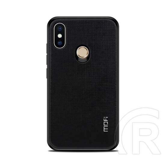 Mofi Bright Shield Xiaomi Mi 8 SE tok (szilikon keret, textil hátlap, fekete)
