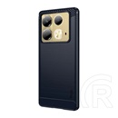 Mofi Infinix Note 40 (X6853) Mofi szilikon telefonvédő (ütésálló, légpárnás sarok, szálcsiszolt, karbon minta) sötétkék