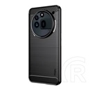Mofi Nothing Phone (3a) Pro szilikon telefonvédő (ütésállóság, légpárnás sarok, szálcsiszolt, karbon minta) fekete