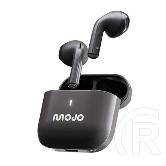 Mojo blaze steel bluetooth fülhallgató sztereo (v5.4, tws, mikrofon + fém töltőtok) sötétszürke