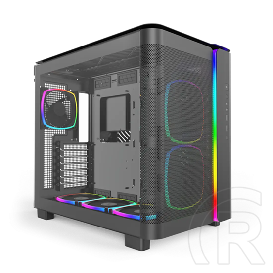 Montech KING 95 PRO Midi torony, ARGB, edzett üveg, fekete