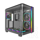 Montech KING 95 PRO Midi torony, ARGB, edzett üveg, fekete