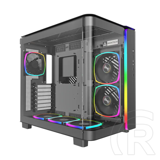 Montech KING 95 PRO Midi torony, ARGB, edzett üveg, fekete