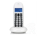 Motorola C1001CB+ telefon készülék (vezeték nélküli, kijelző, dect, fehér)