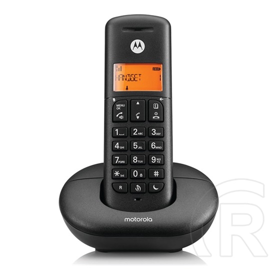 Motorola e201 telefon készülék (vezeték nélküli, kijelző, dect) fekete