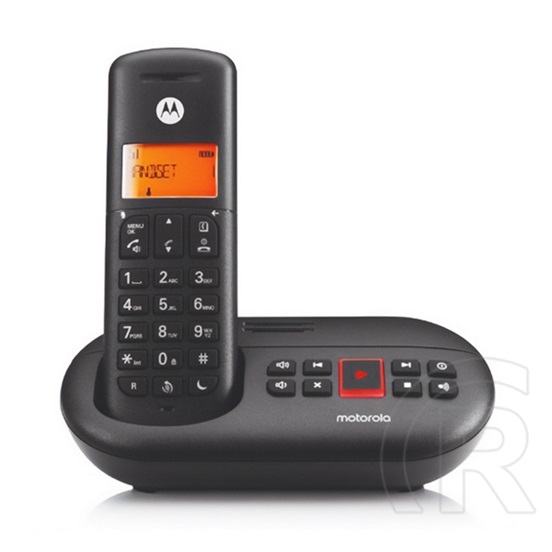 Motorola e211 telefon készülék (vezeték nélküli, üzenetrögzítő, kijelző, dect) fekete
