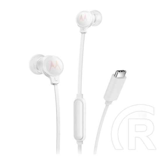 Motorola earbuds 3c-s fülhallgató sztereo (type-c, mikrofon, felvevő gomb) fehér