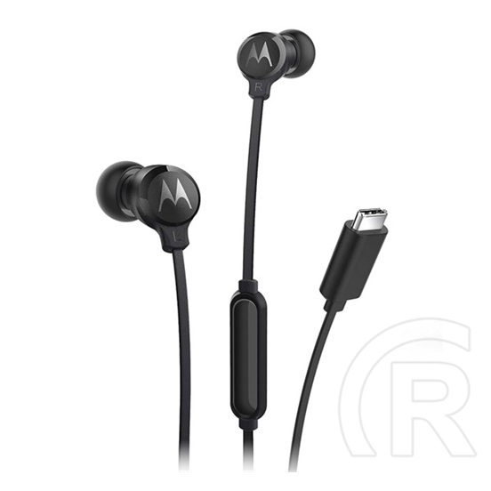 Motorola earbuds 3c-s fülhallgató sztereo (type-c, mikrofon, felvevő gomb) fekete