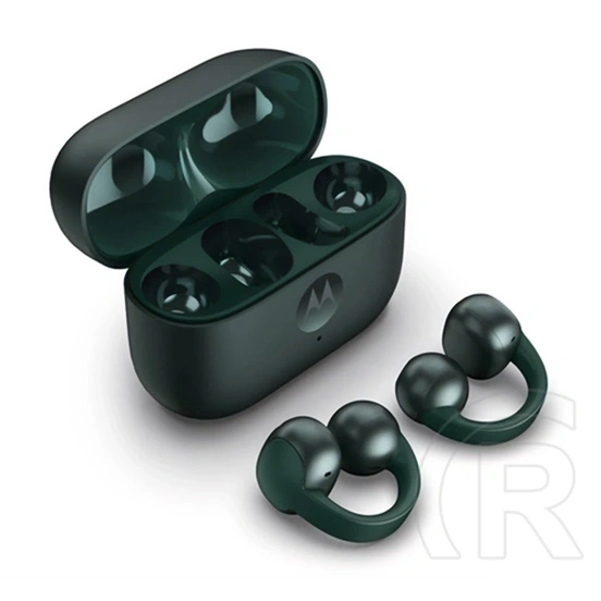 Motorola moto buds loop bluetooth fülhallgató sztereo (v5.3, tws, mikrofon, fülre csíptethető, aktív zajszűrő) sötétzöld