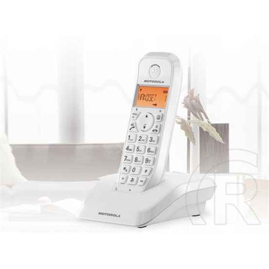 Motorola s1201 telefon készülék (vezeték nélküli, kijelző, dect) fehér