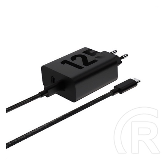 Motorola turbopower hálózati töltő 2 type-c aljzat (125w, pd gyorstöltő + type-c kábel) fekete