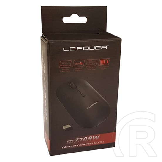 LC Power LC-M720BW egér (fekete)