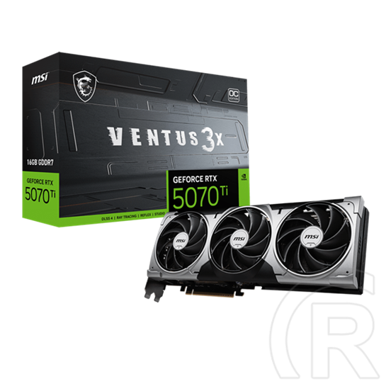 Msi RTX5070 TI VENTUS 3X 16G OC VGA (PCIe 5.0, 16 GB GDDR7, 256 bit, 3xDP+HDMI)