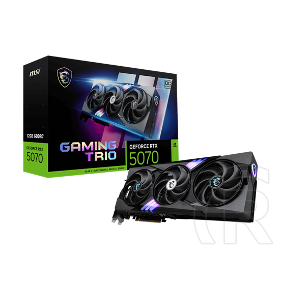 Msi RTX 5070 GAMING TRIO OC VGA (PCIe 5.0, 12 GB GDDR7, 192 bit, 3xDP+HDMI)