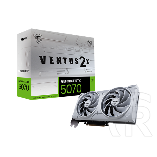 Msi RTX 5070 VENTUS 2X OC WHITE VGA (PCIe 5.0, 12 GB GDDR7, 192 bit, 3xDP+HDMI)