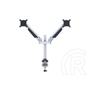 Multibrackets 2 karos asztali gázrugós konzol (15-32", VESA 75x75/100x100, max. 10 kg, ezüst)