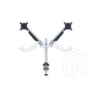 Multibrackets 2 karos asztali gázrugós konzol (15-32", VESA 75x75/100x100, max. 10 kg, ezüst)