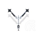 Multibrackets 2 karos asztali gázrugós konzol (15-32", VESA 75x75/100x100, max. 10 kg, ezüst)