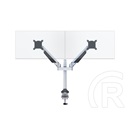 Multibrackets 2 karos asztali gázrugós konzol (15-32", VESA 75x75/100x100, max. 10 kg, ezüst)