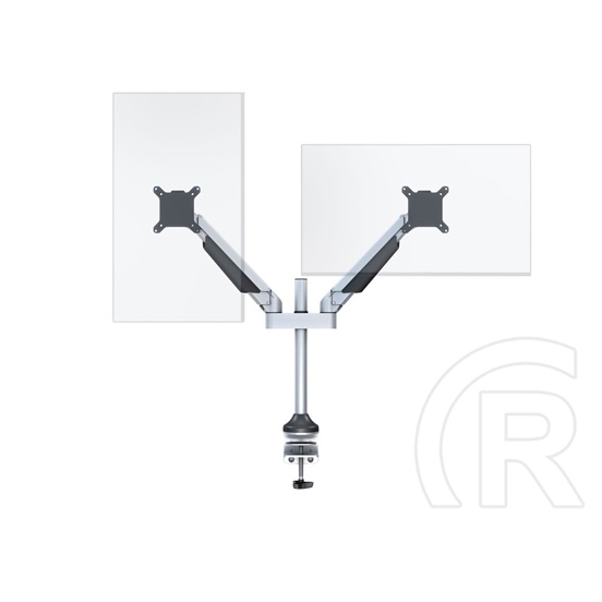 Multibrackets 2 karos asztali gázrugós konzol (15-32", VESA 75x75/100x100, max. 10 kg, ezüst)