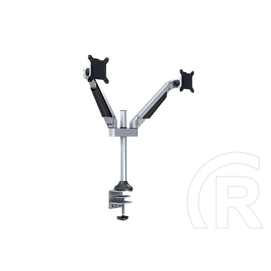 Multibrackets 2 karos asztali gázrugós konzol (15-32", VESA 75x75/100x100, max. 10 kg, ezüst)