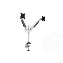 Multibrackets 2 karos asztali konzol (15-32", VESA 75x75/100x100, max. 10 kg, dönthető, forgatható, fehér)