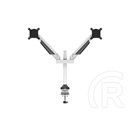 Multibrackets 2 karos asztali konzol (15-32", VESA 75x75/100x100, max. 10 kg, dönthető, forgatható, fehér)