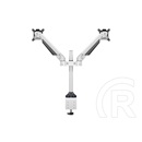 Multibrackets 2 karos asztali konzol (15-32", VESA 75x75/100x100, max. 10 kg, dönthető, forgatható, fehér)