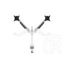 Multibrackets 2 karos asztali konzol (15-32", VESA 75x75/100x100, max. 10 kg, dönthető, forgatható, fehér)