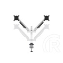 Multibrackets 2 karos asztali konzol (15-32", VESA 75x75/100x100, max. 10 kg, dönthető, forgatható, fehér)