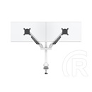 Multibrackets 2 karos asztali konzol (15-32", VESA 75x75/100x100, max. 10 kg, dönthető, forgatható, fehér)