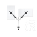 Multibrackets 2 karos asztali konzol (15-32", VESA 75x75/100x100, max. 10 kg, dönthető, forgatható, fehér)