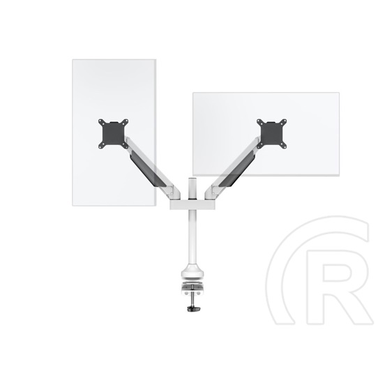 Multibrackets 2 karos asztali konzol (15-32", VESA 75x75/100x100, max. 10 kg, dönthető, forgatható, fehér)