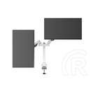 Multibrackets 2 karos asztali konzol (15-32", VESA 75x75/100x100, max. 10 kg, dönthető, forgatható, fehér)