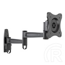 Multibrackets Flexarm 360 fali konzol (15-32", VESA 75/100/200, max 15 kg, dönthető, forgatható, fekete)
