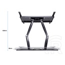 Multibrackets M Super Slim fali konzol (32-65", max. VESA 400x400, 40 kg, dönthető, forgatható, fekete)