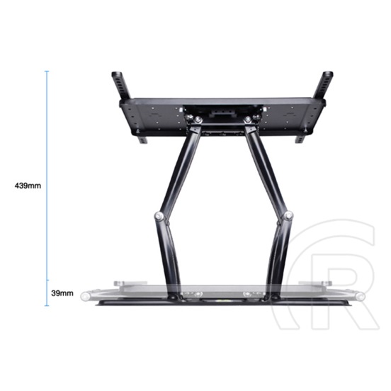 Multibrackets M Super Slim fali konzol (32-65", max. VESA 400x400, 40 kg, dönthető, forgatható, fekete)