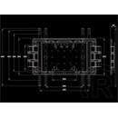 Multibrackets M Super Slim fali konzol (32-65", max. VESA 400x400, 40 kg, dönthető, forgatható, fekete)