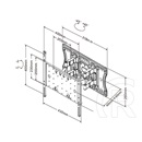 Multibrackets M Super Slim fali konzol (32-65", max. VESA 400x400, 40 kg, dönthető, forgatható, fekete)