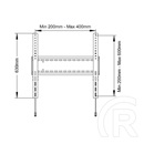 Multibrackets M Universal fix fali konzol (60"-110", VESA 800x600, 125kg, fekete)