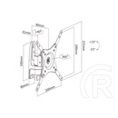 Multibrackets M VESA Flexarm 360 I fali konzol (15-32", VESA 75x75/100x100/200x100/200x200, 15 kg, dönthető, forgatható