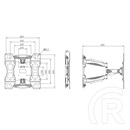 Multibrackets M VESA Flexarm Full Motion Single fali konzol (32"-50", VESA 400x400, max. 30 kg, fekete)