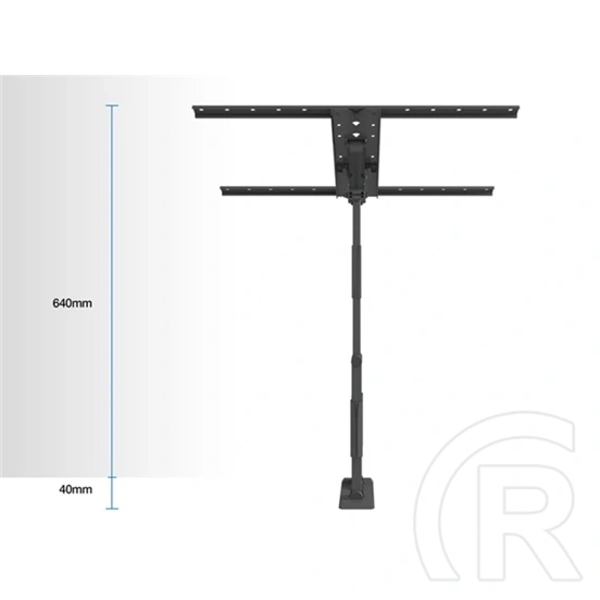 Multibrackets M VESA Flexarm Thin fali konzol (32"-55", VESA 600x400, max. 30 kg, fekete)