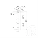 Multibrackets M VESA Flexarm Thin fali konzol (32"-55", VESA 600x400, max. 30 kg, fekete)