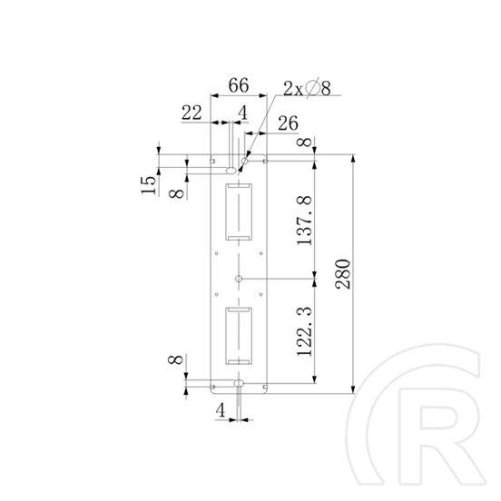 Multibrackets M VESA Flexarm Thin fali konzol (32"-55", VESA 600x400, max. 30 kg, fekete)