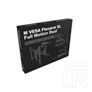 Multibrackets M VESA Flexarm XL Full Motion Dual fali konzol (40"-85", VESA 600x400, max. 45 kg, fekete)