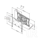 Multibrackets M VESA SuperSlim Tilt&Turn HD fali konzol (40-86", VESA 100x100-400x400, dönthető, 65 kg, fekete)