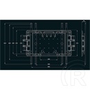 Multibrackets M VESA SuperSlim Tilt&Turn HD fali konzol (40-86", VESA 100x100-400x400, dönthető, 65 kg, fekete)