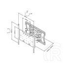 Multibrackets M VESA Super Slim fali konzol (32"-65", max. VESA 400x400, dönthető, forgatható, fekete, 40 kg)