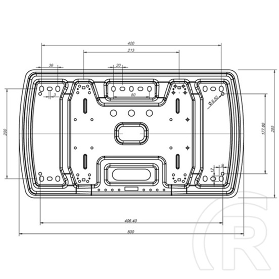 Multibrackets M VESA Super Slim fali konzol (32"-65", max. VESA 400x400, dönthető, forgatható, fekete, 40 kg)